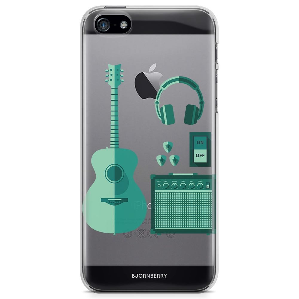 iPhone 5/5S/SE (2016) TPU Skal - Gitarr