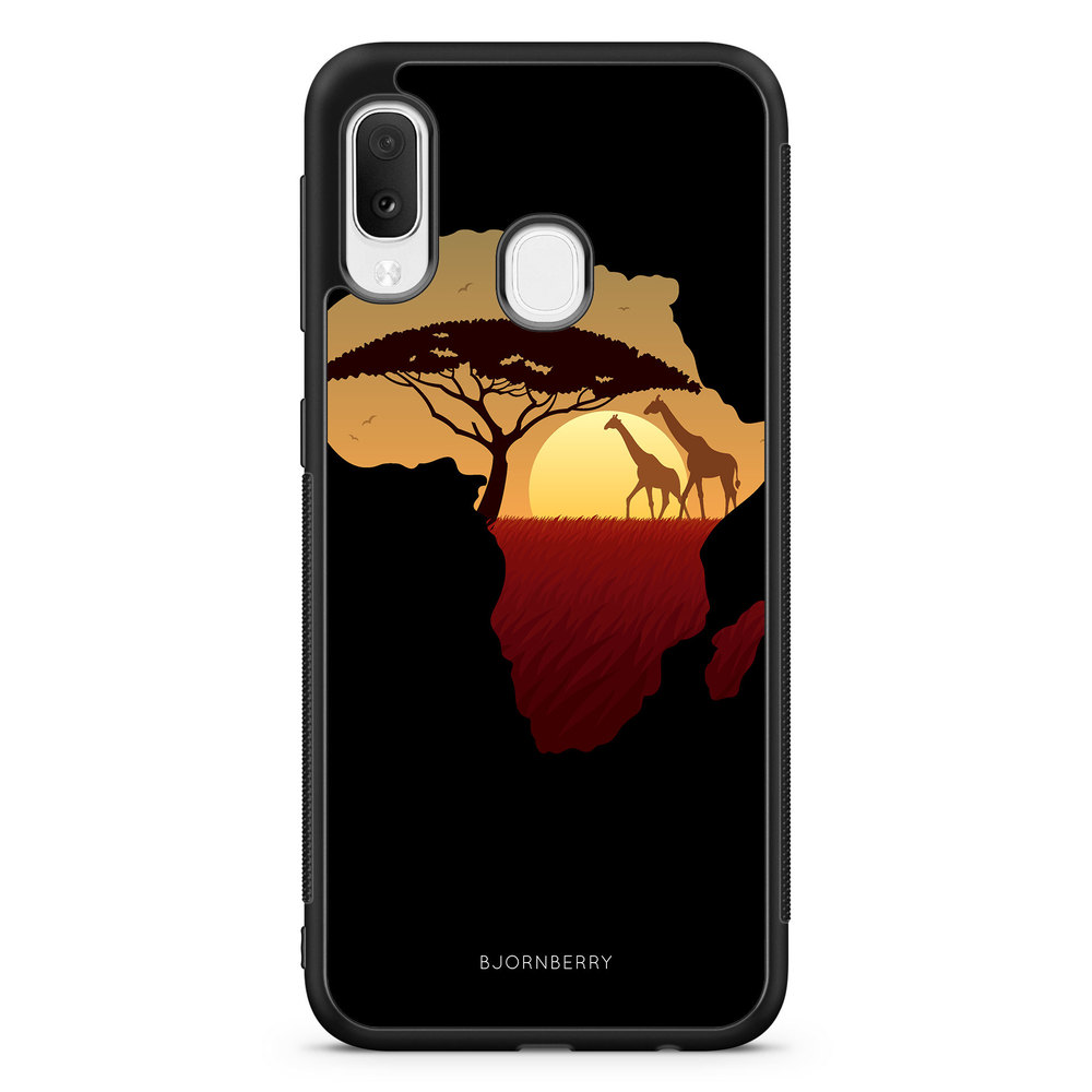 Samsung Galaxy A20e Case - Africa Black