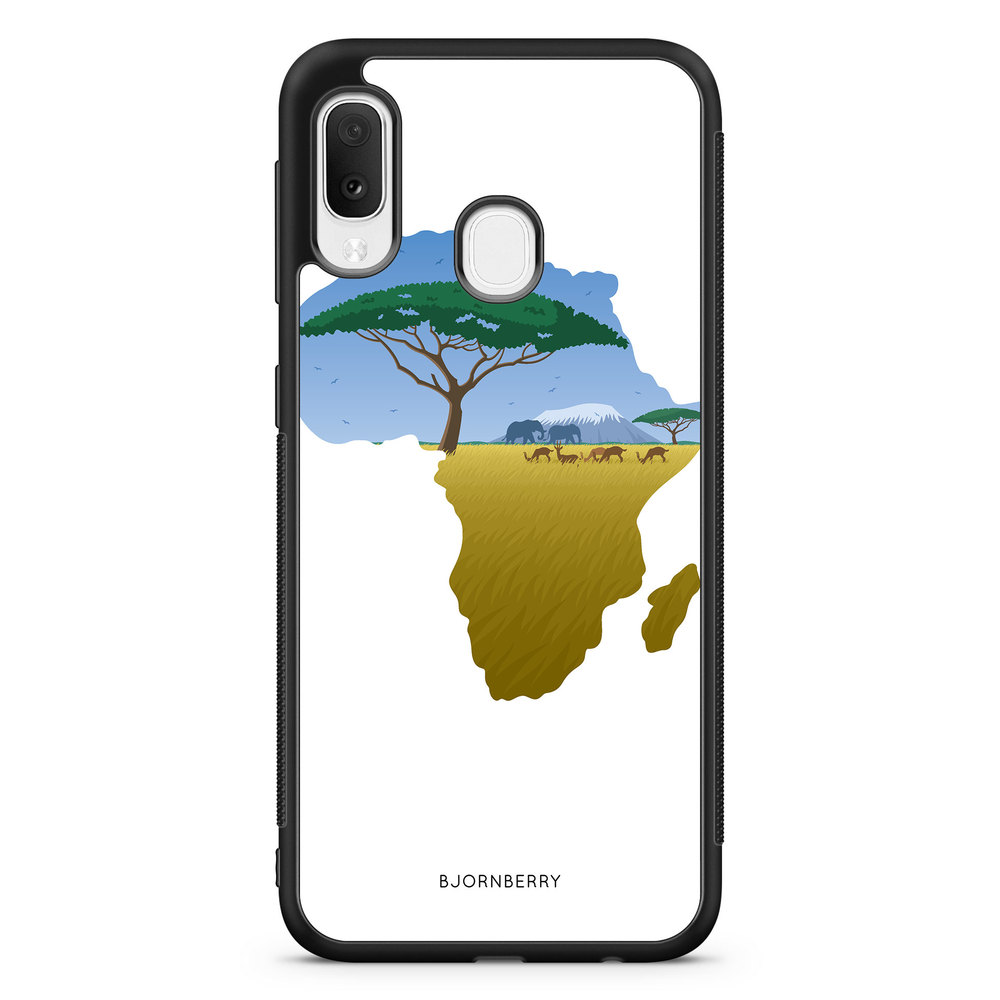 Samsung Galaxy A20e Case - Africa White