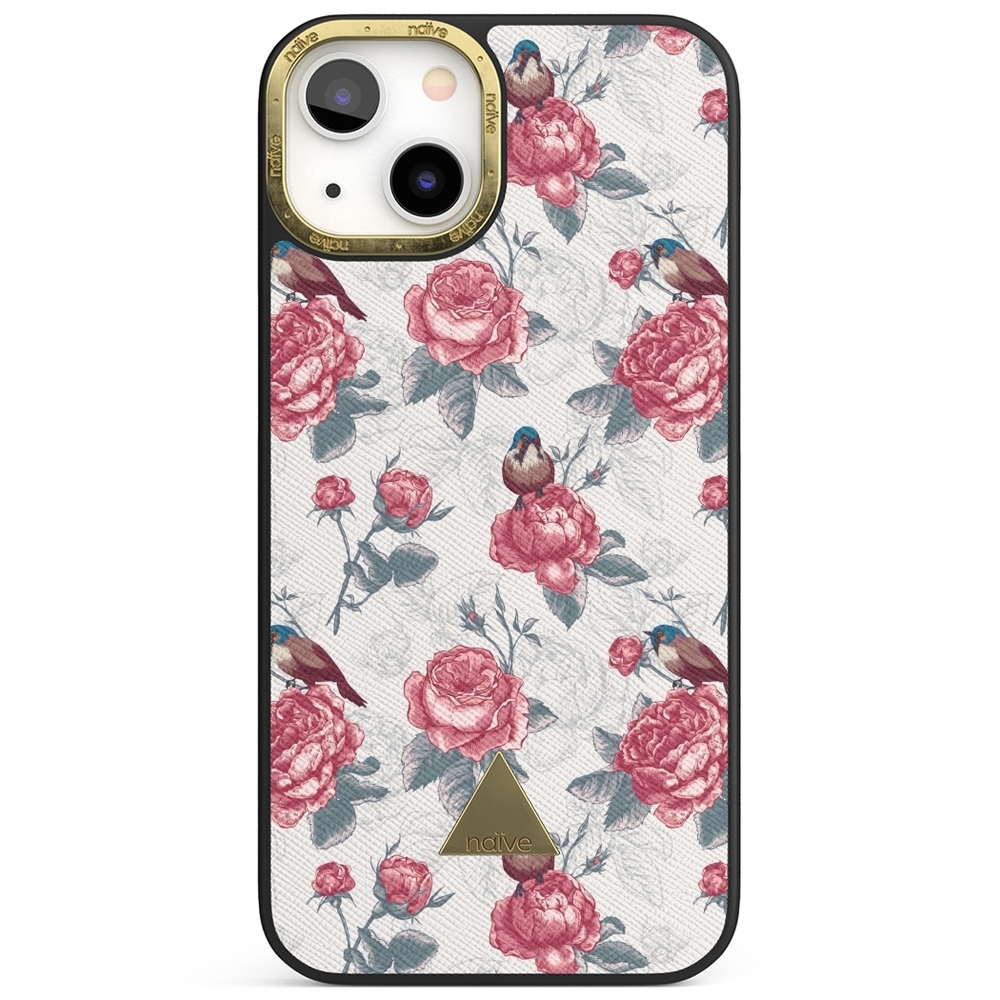 Naive iPhone 13 Case - Roses & Birds