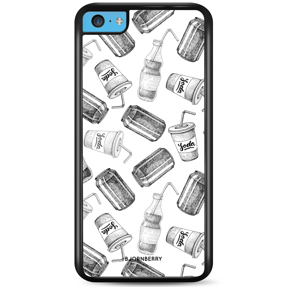 iPhone 5C Case - Soda Black & White