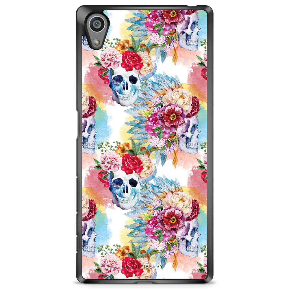Sony Xperia Z5 Premium Case - Skulls And Flowers