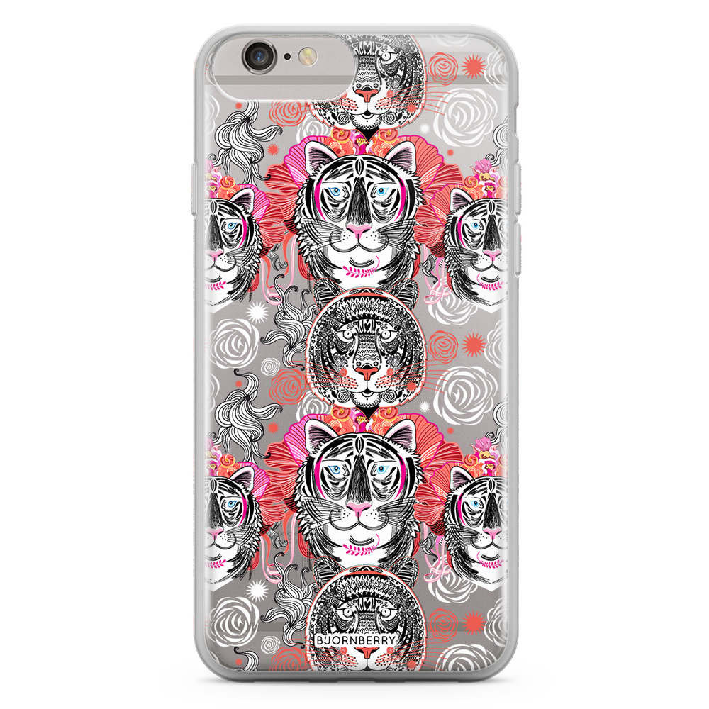 iPhone 6 Plus/6s Plus Fashion Skal - Teknade Tigrar