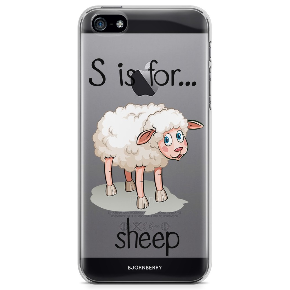 iPhone 5/5S/SE (2016) TPU Case - S is for Sheep