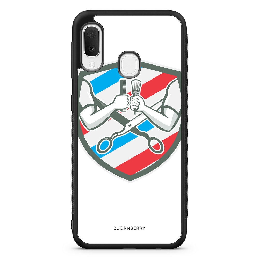 Samsung Galaxy A20e Case - Barber Logo