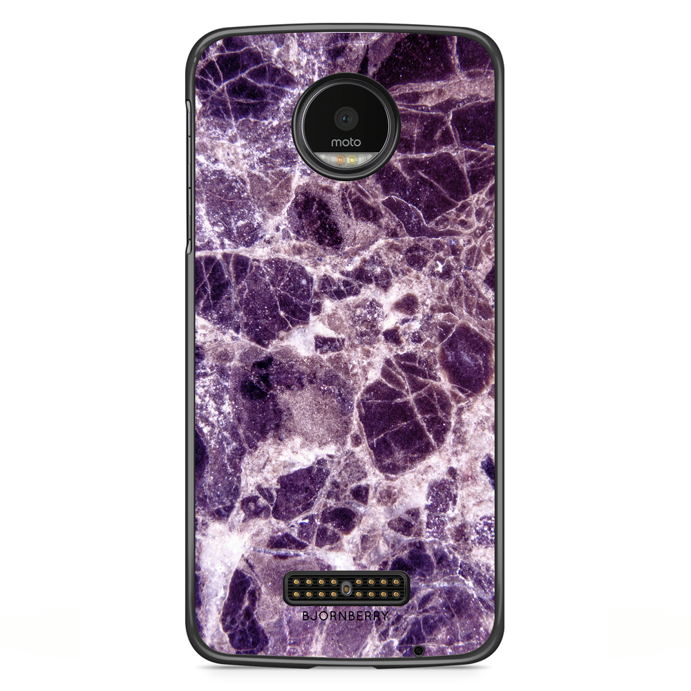 Motorola Moto Z Case - Purple Marble