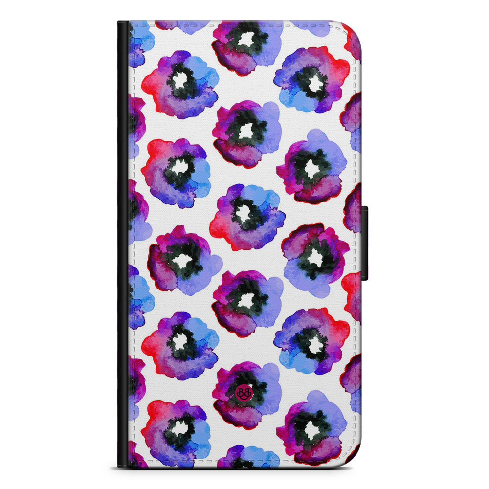 Xiaomi 12 Pro Wallet Case - Violet Flowers