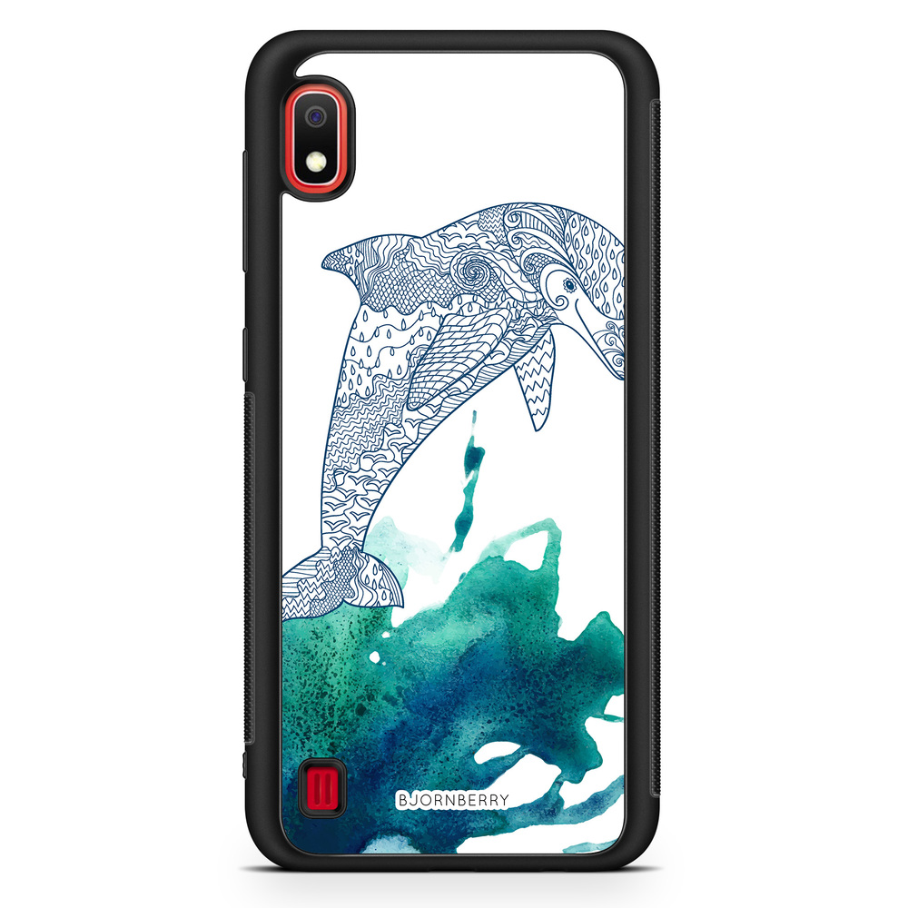 Samsung Galaxy A10 Case - Mandala Dolphine