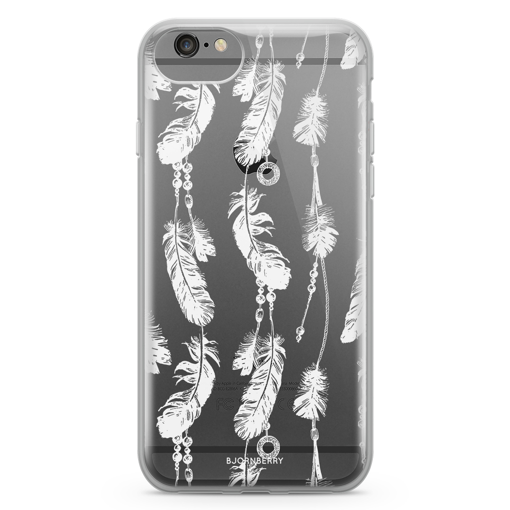 iPhone 6/6s Fashion Case - White Feathers