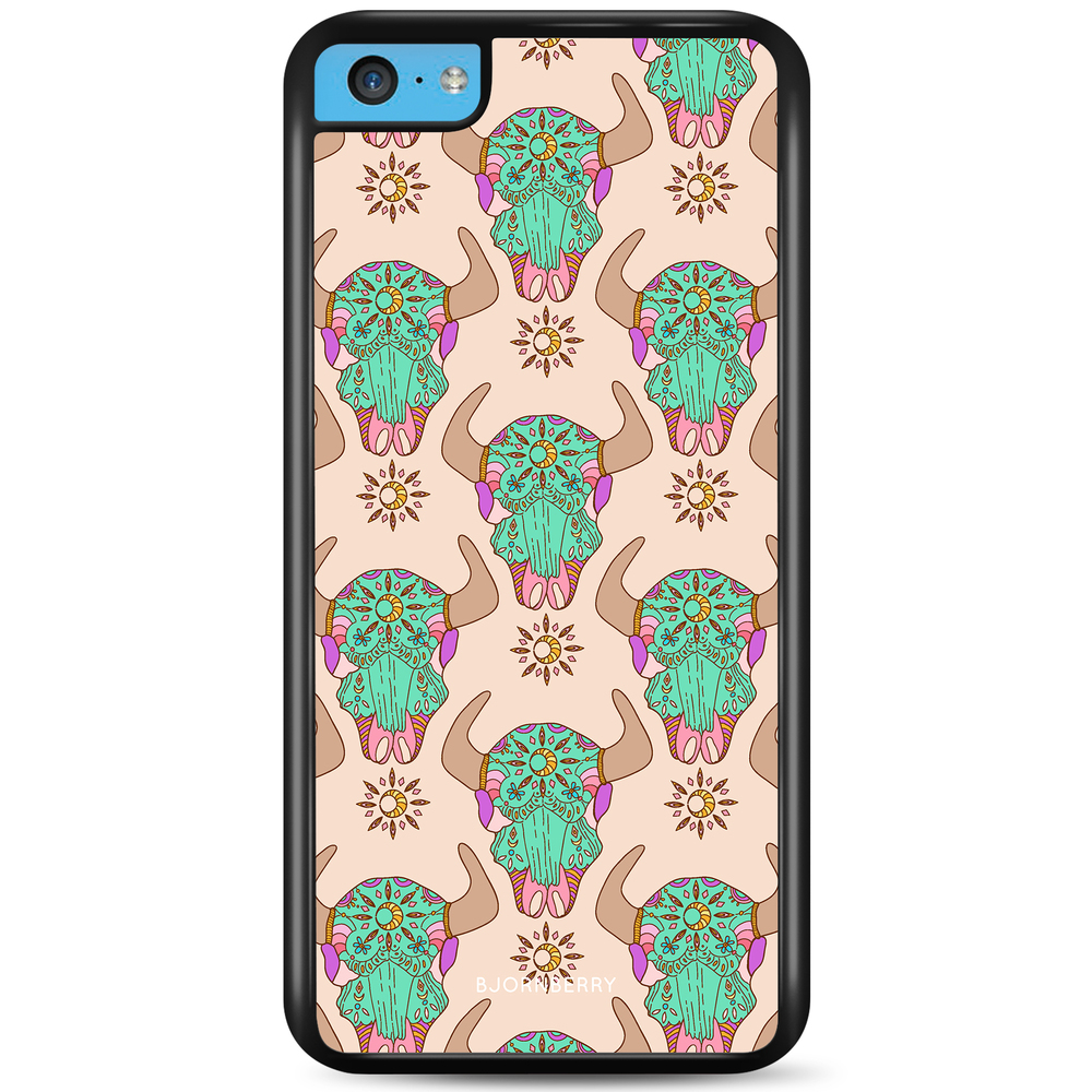 iPhone 5C Case - Beautiful Skulls
