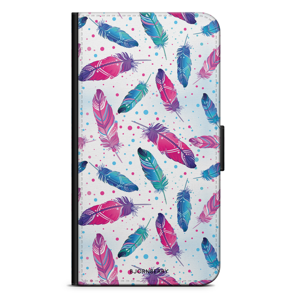 Sony Xperia XA Wallet Case - Feathers
