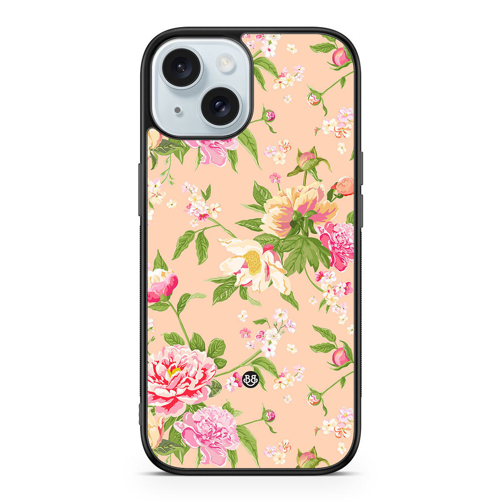 iPhone 15 Case - Peony Flowers