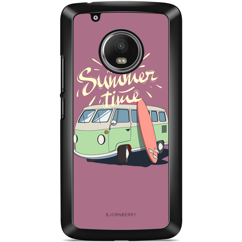 Moto G5 Plus Skal - Summer Van (Rosa)