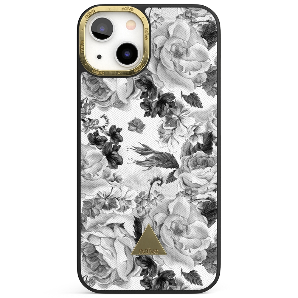 Naive iPhone 13 Case - Grey Roses