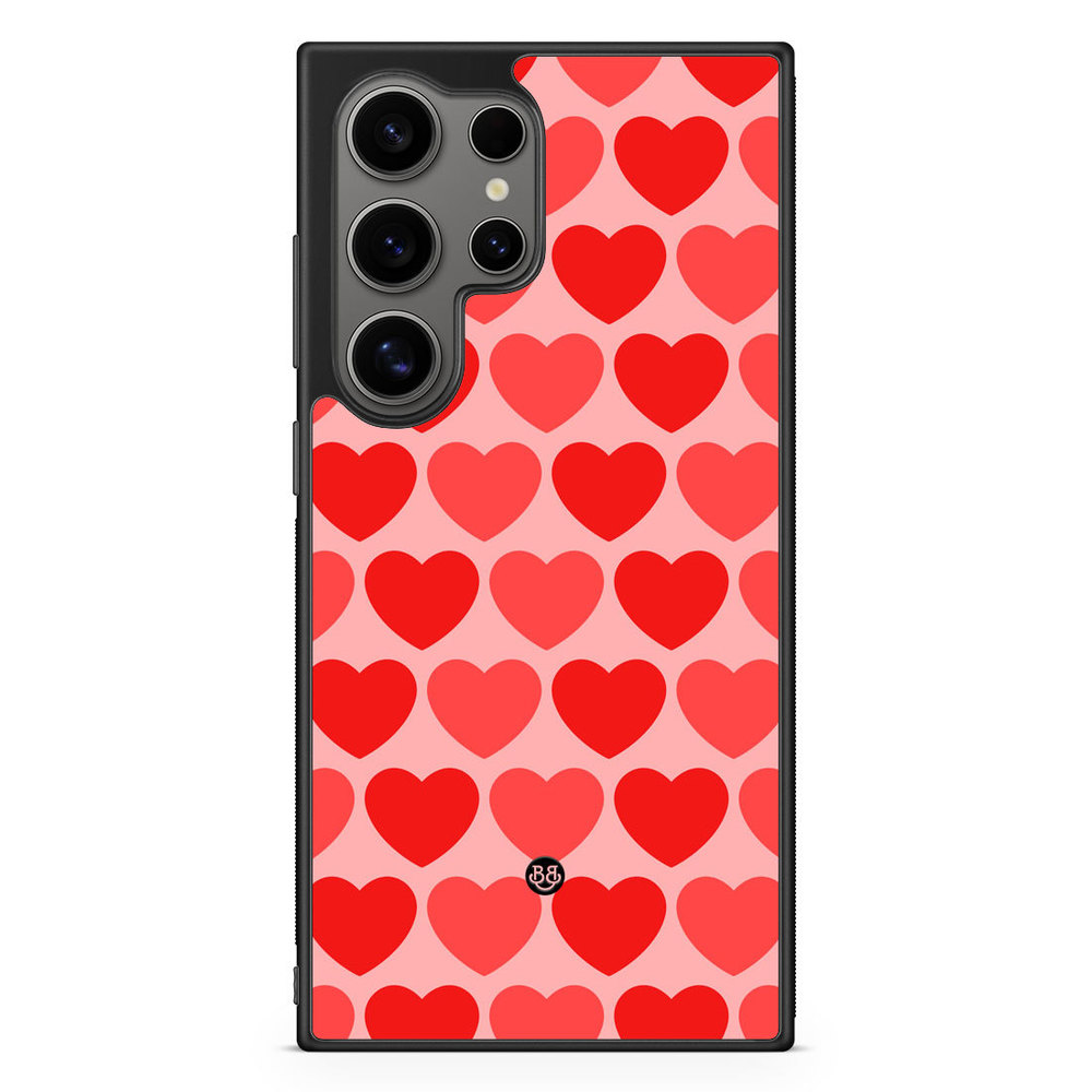 Samsung Galaxy S24 Ultra Case - Red Hearts