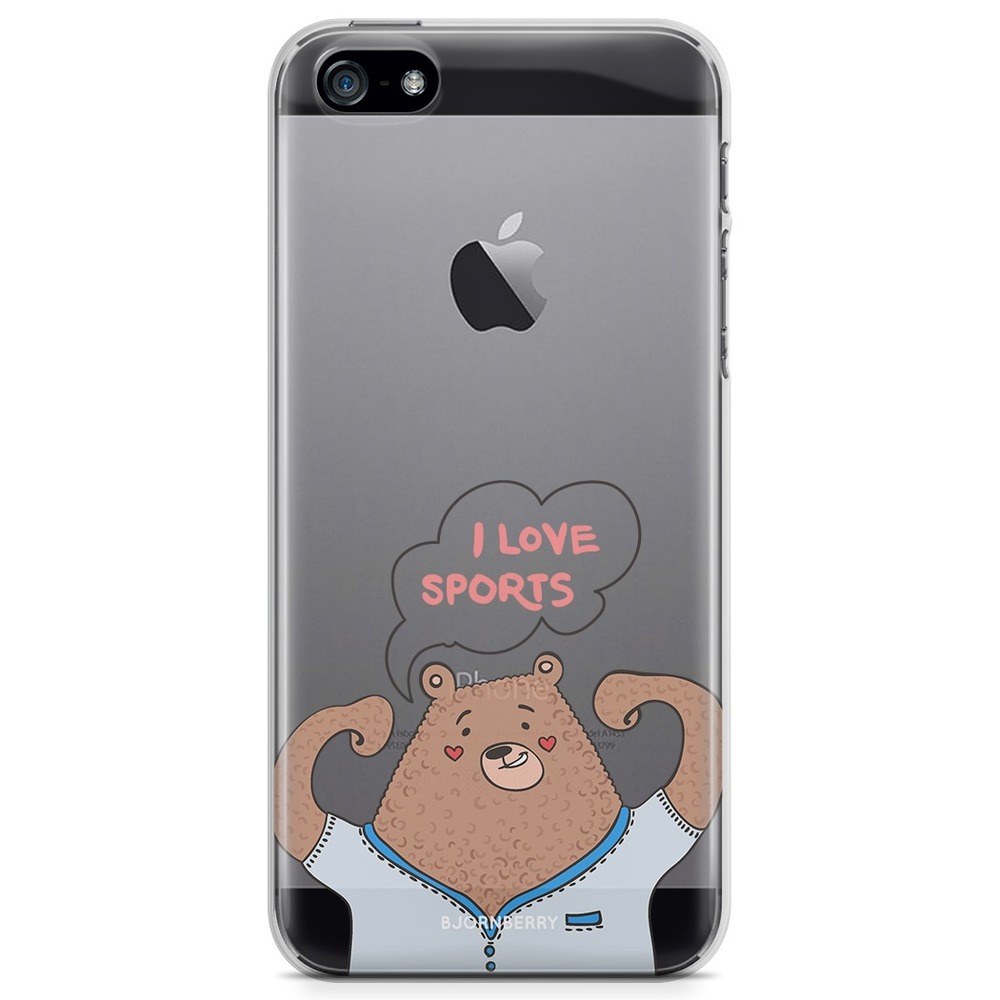 iPhone 5/5S/SE (2016) TPU Case - I love sports