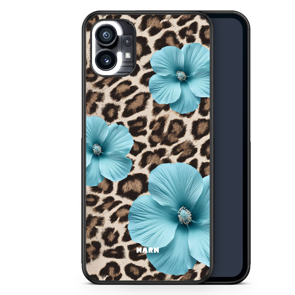 Nothing Phone (1) Case - Hibiscus Era - Turquoise Leopard