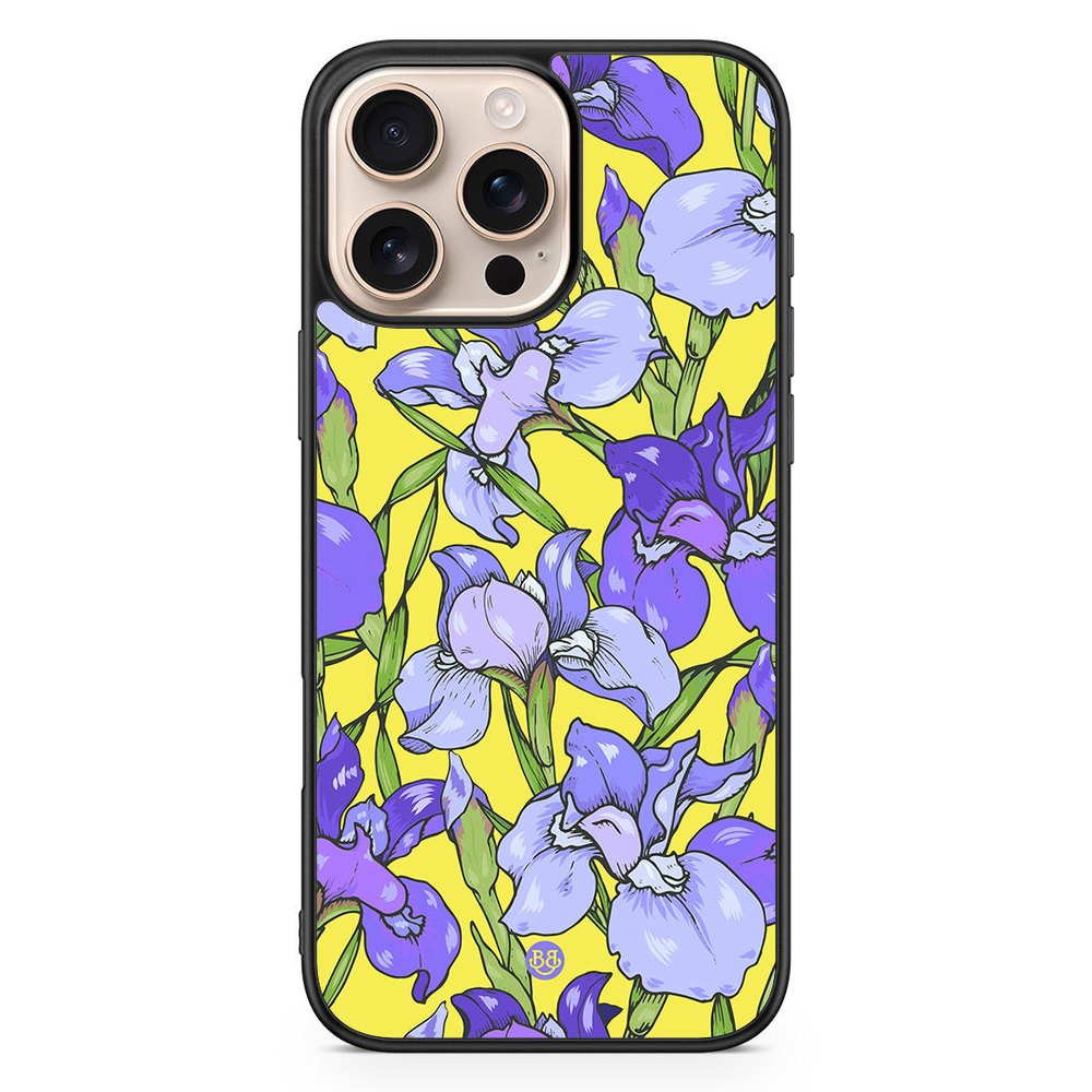 iPhone 16 Pro Max Case - Iris Flowers