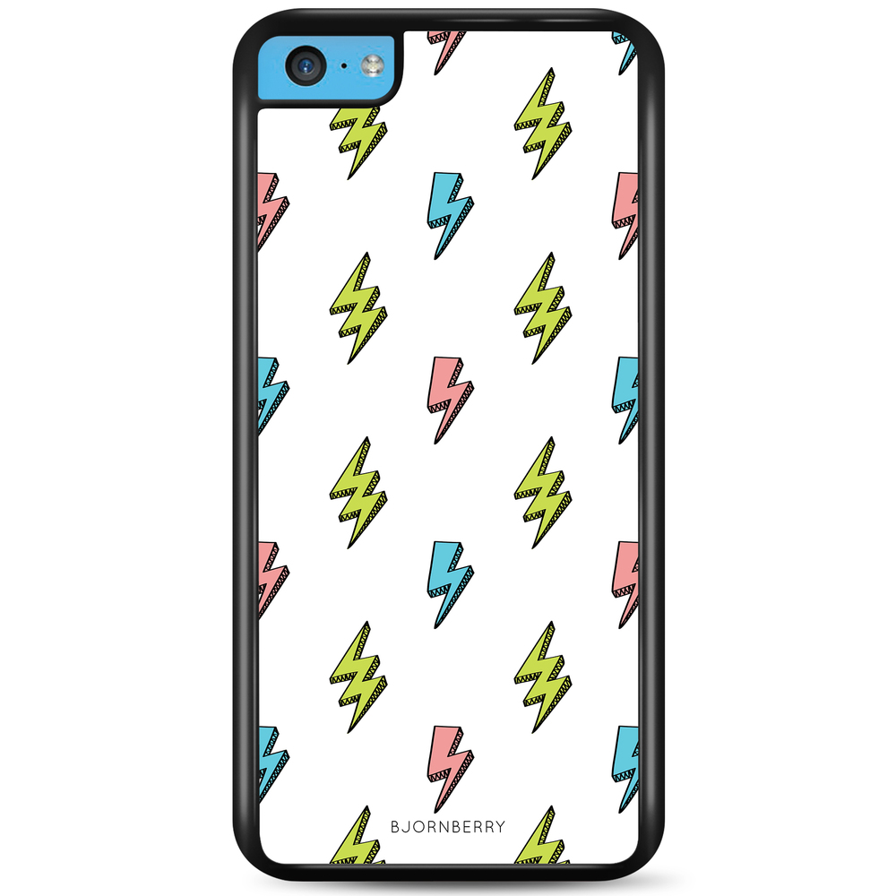 iPhone 5C Case - Lightning Bolts