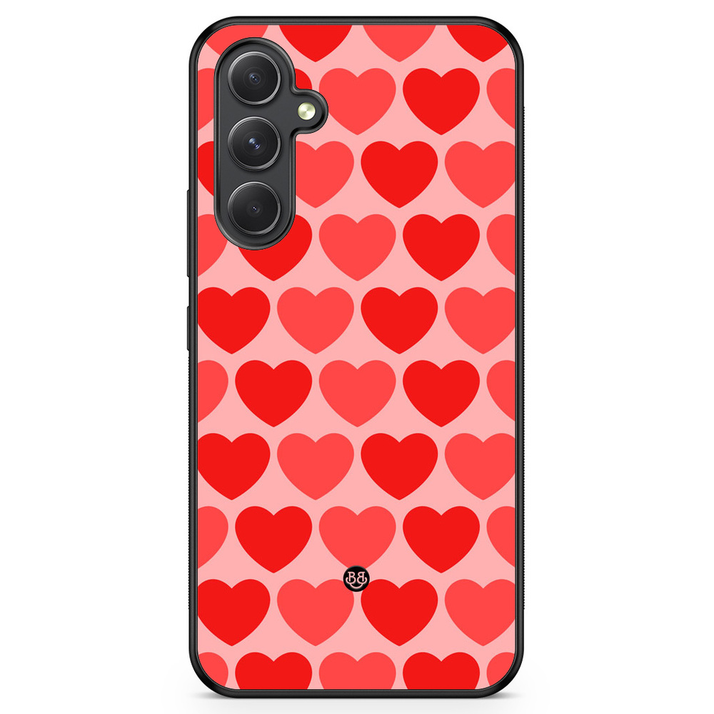 Samsung Galaxy A54 5G Case - Red Hearts