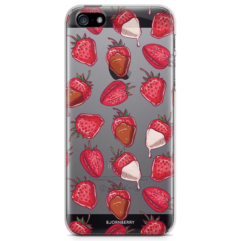 iPhone 5/5S/SE (2016) TPU Case - Strawberry Chocolate