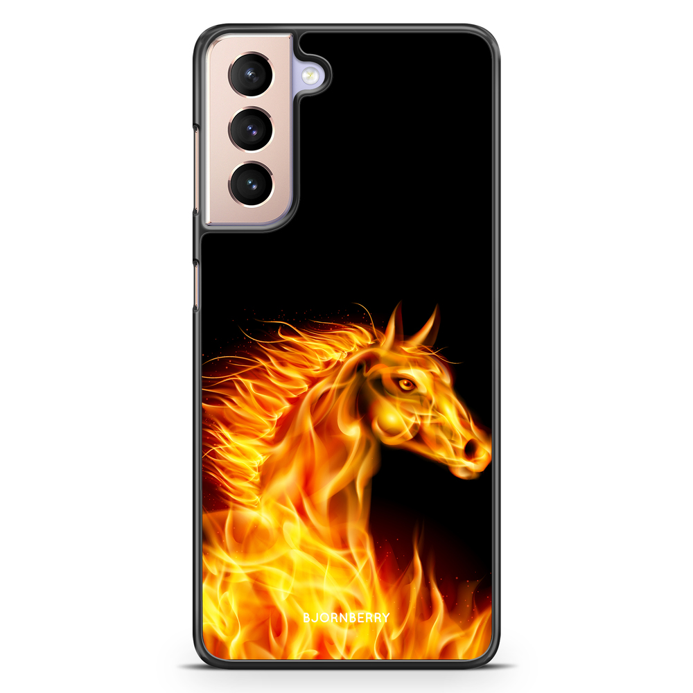 Samsung Galaxy S21 Case - Flames Horse