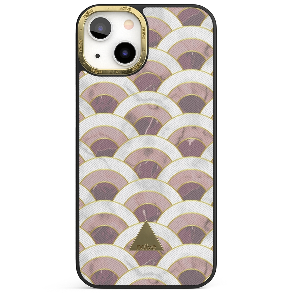 Naive iPhone 13 Case - Pink Marble Wave