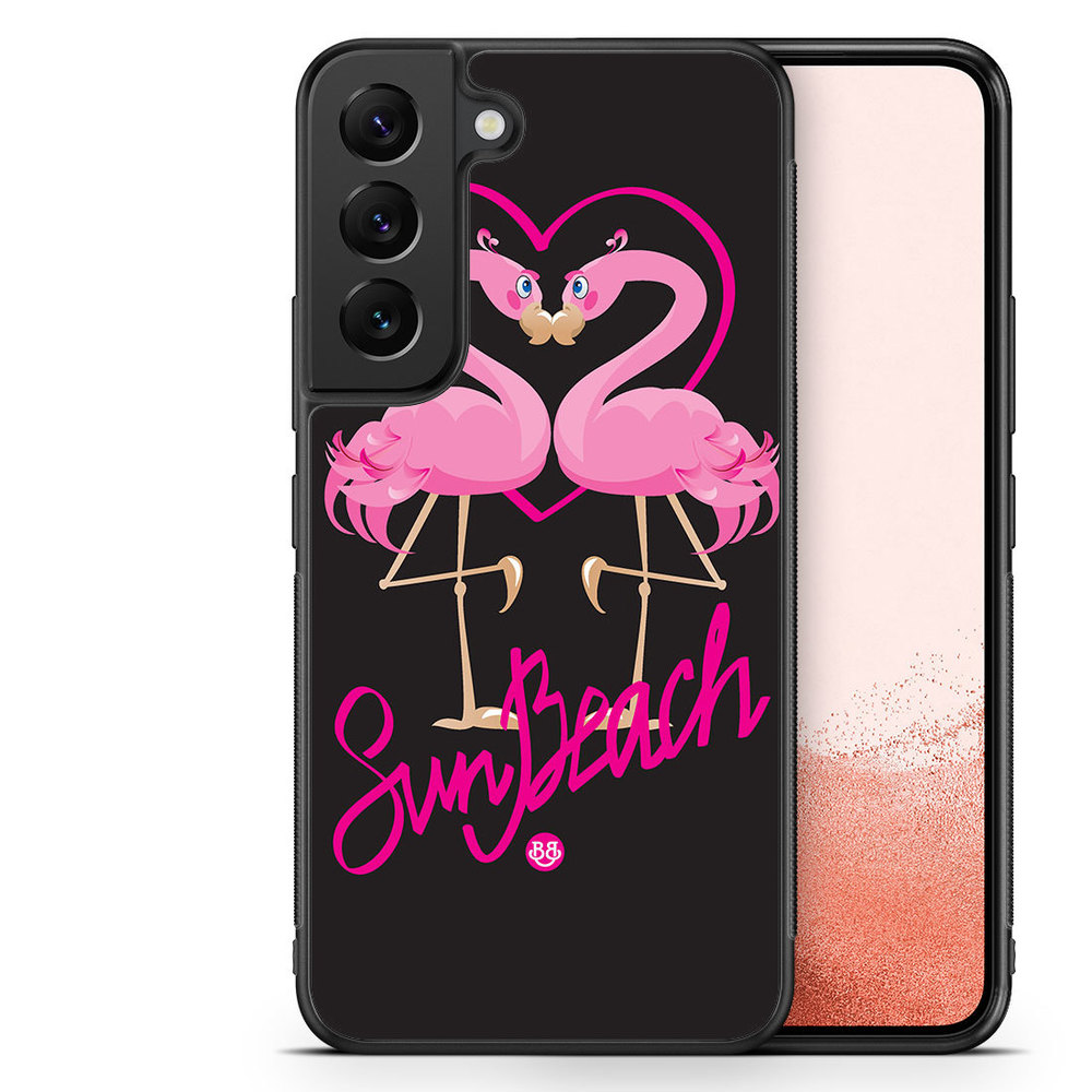 Samsung Galaxy S23 Plus 5G Case - Sun Beach Flamingo
