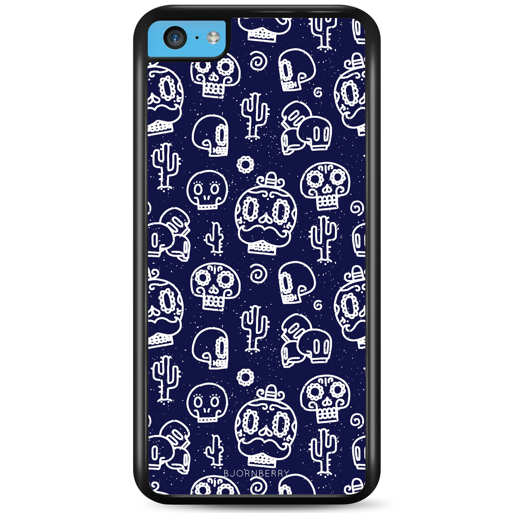 iPhone 5C Case - Oldschool Skulls