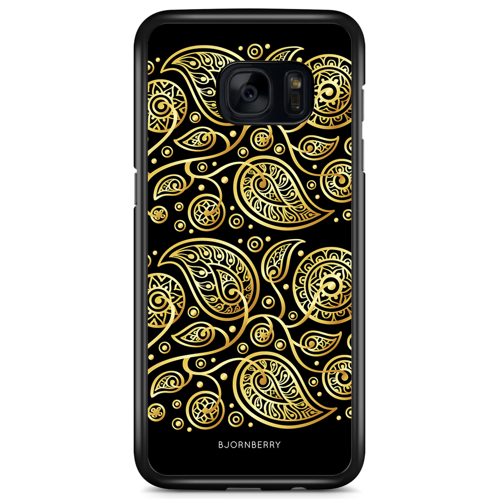 Samsung Galaxy S7 Case - Gold Flowers