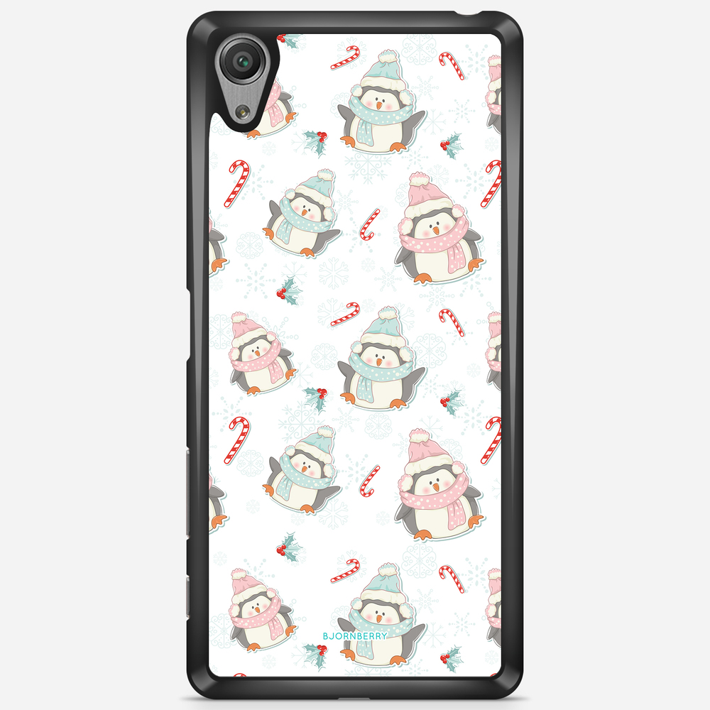Sony Xperia X Performance Case - Christmas Penguins