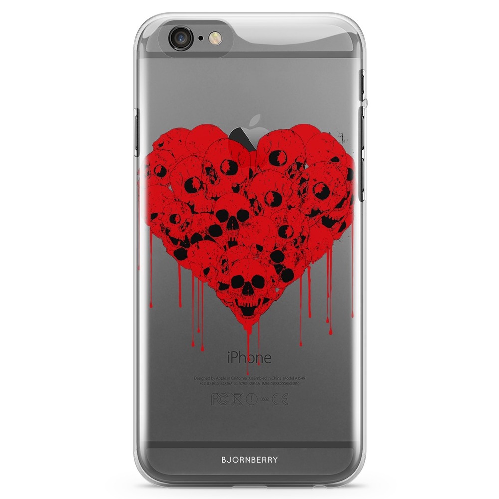 iPhone 6 Plus/6s Plus TPU Case - Skull Heart