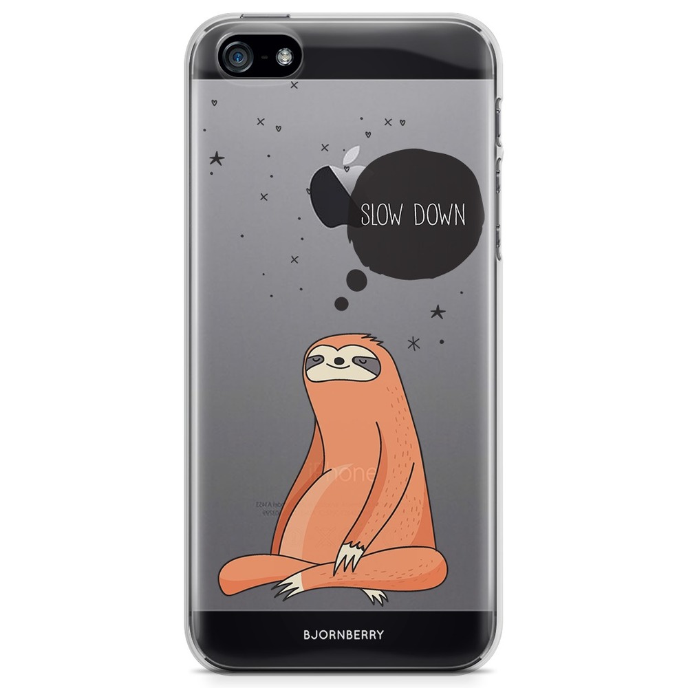 iPhone 5/5S/SE (2016) TPU Case - Slow Down Sloth