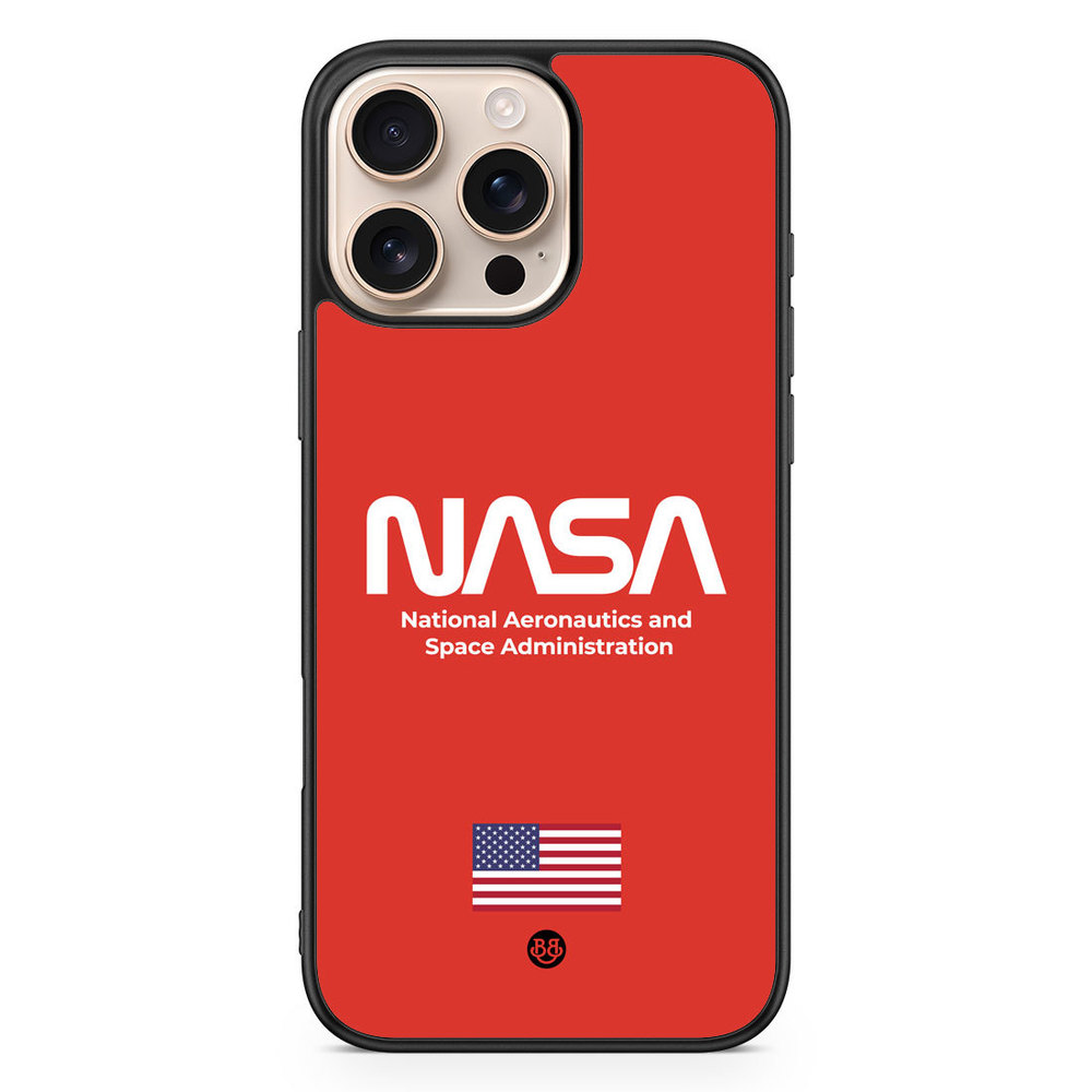 iPhone 16 Pro Max Case - NASA Worm Red