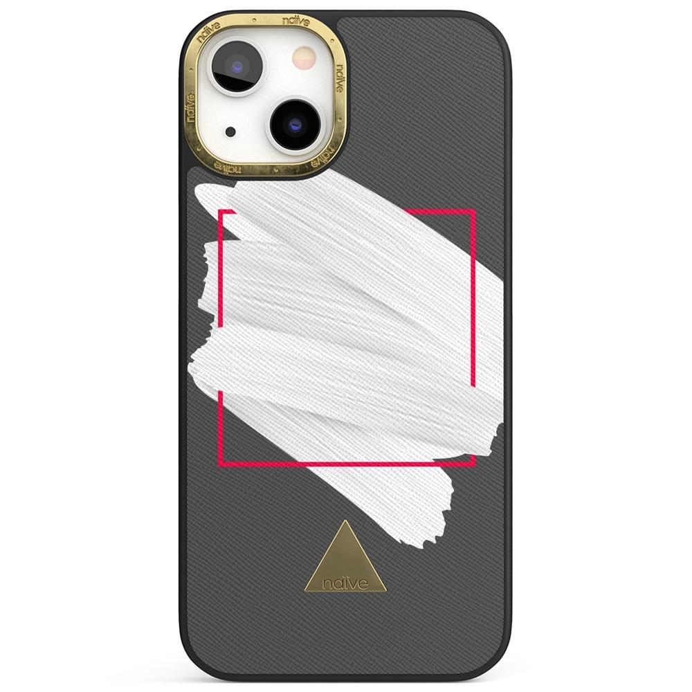 Naive iPhone 13 Case - White Brush
