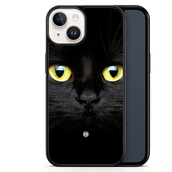 iPhone 14 Case - Black Cat Closeup