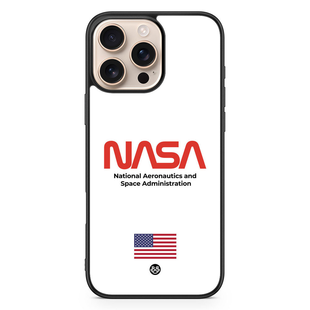 iPhone 16 Pro Max Case - NASA Worm White