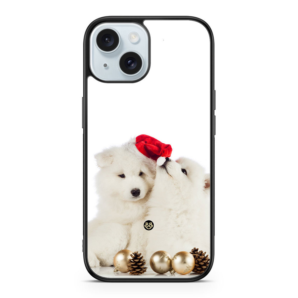 iPhone 15 Case - Christmas Dogs