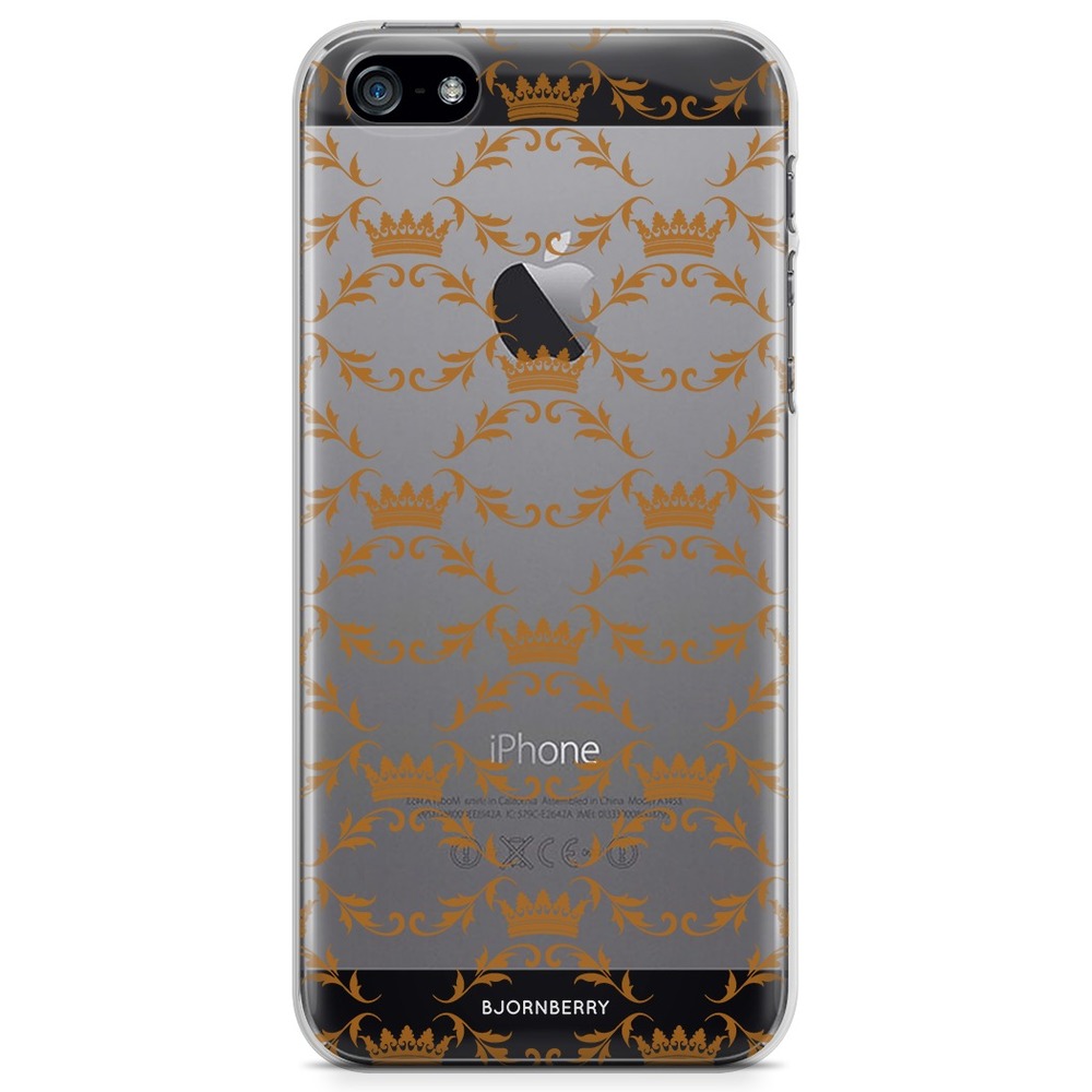 iPhone 5/5S/SE (2016) TPU Case - Crown Pattern
