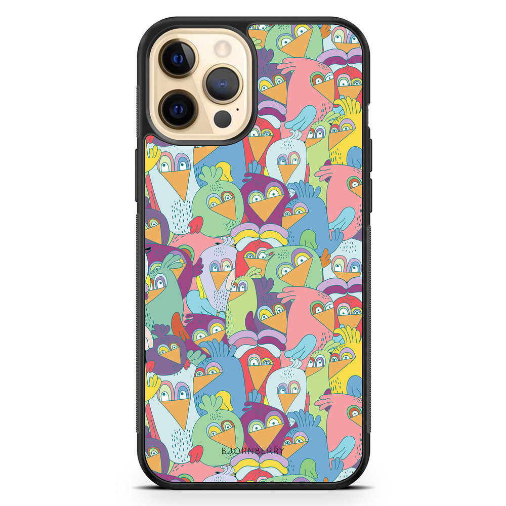 iPhone 12 Pro Max Case - Cartoon Birds
