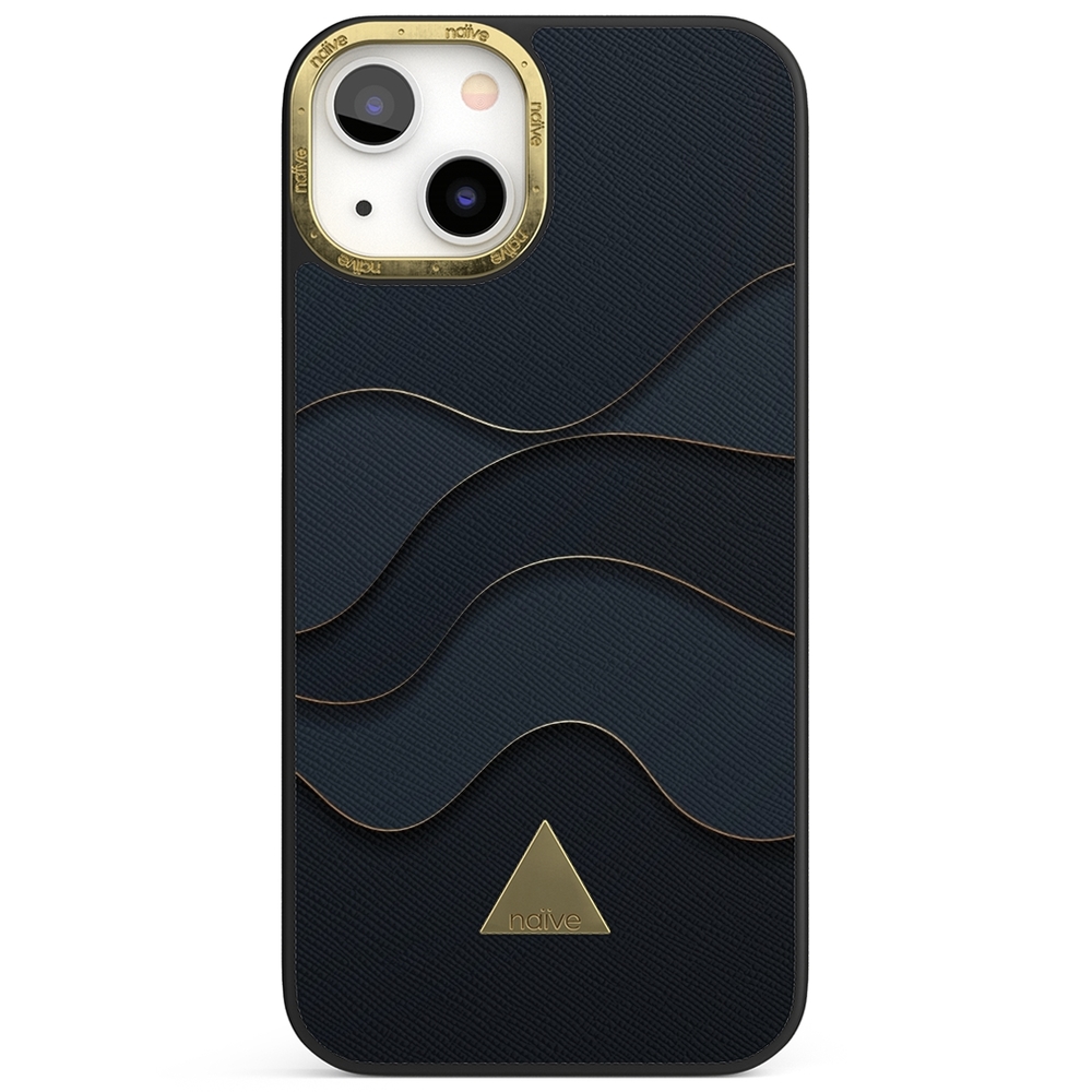 Naive iPhone 13 Case - Golden Waves