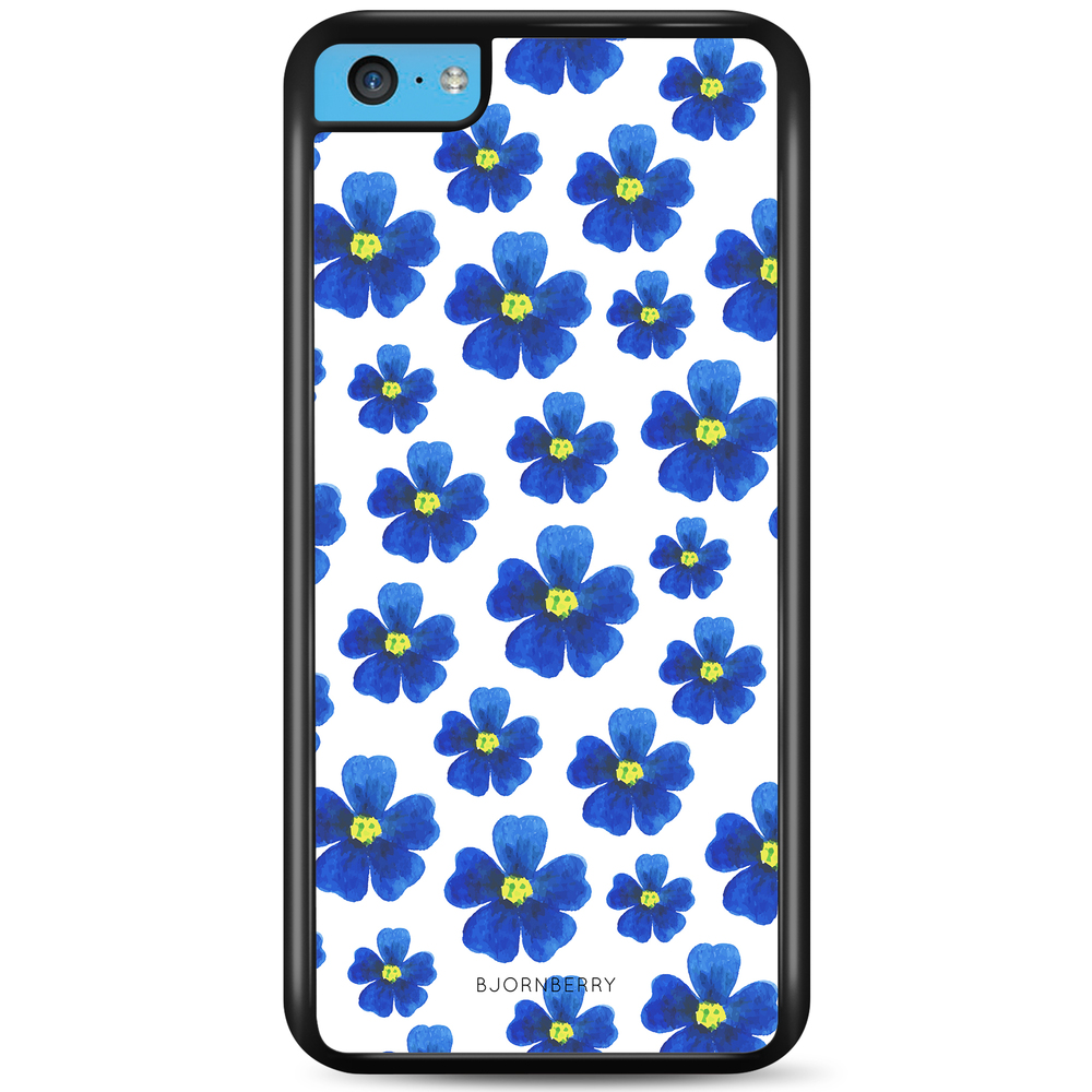 iPhone 5C Case - Blue Flowers