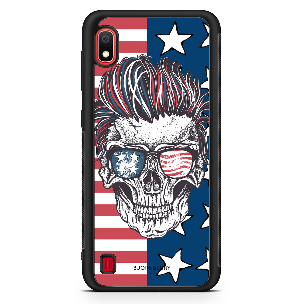 Samsung Galaxy A10 Case - USA Skull
