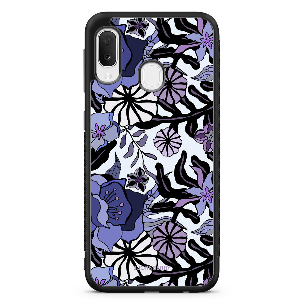 Samsung Galaxy A20e Case - Purple Flowers