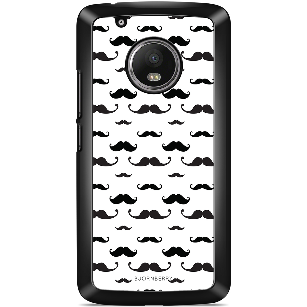 Moto G5 Plus Case - Mustache Pattern