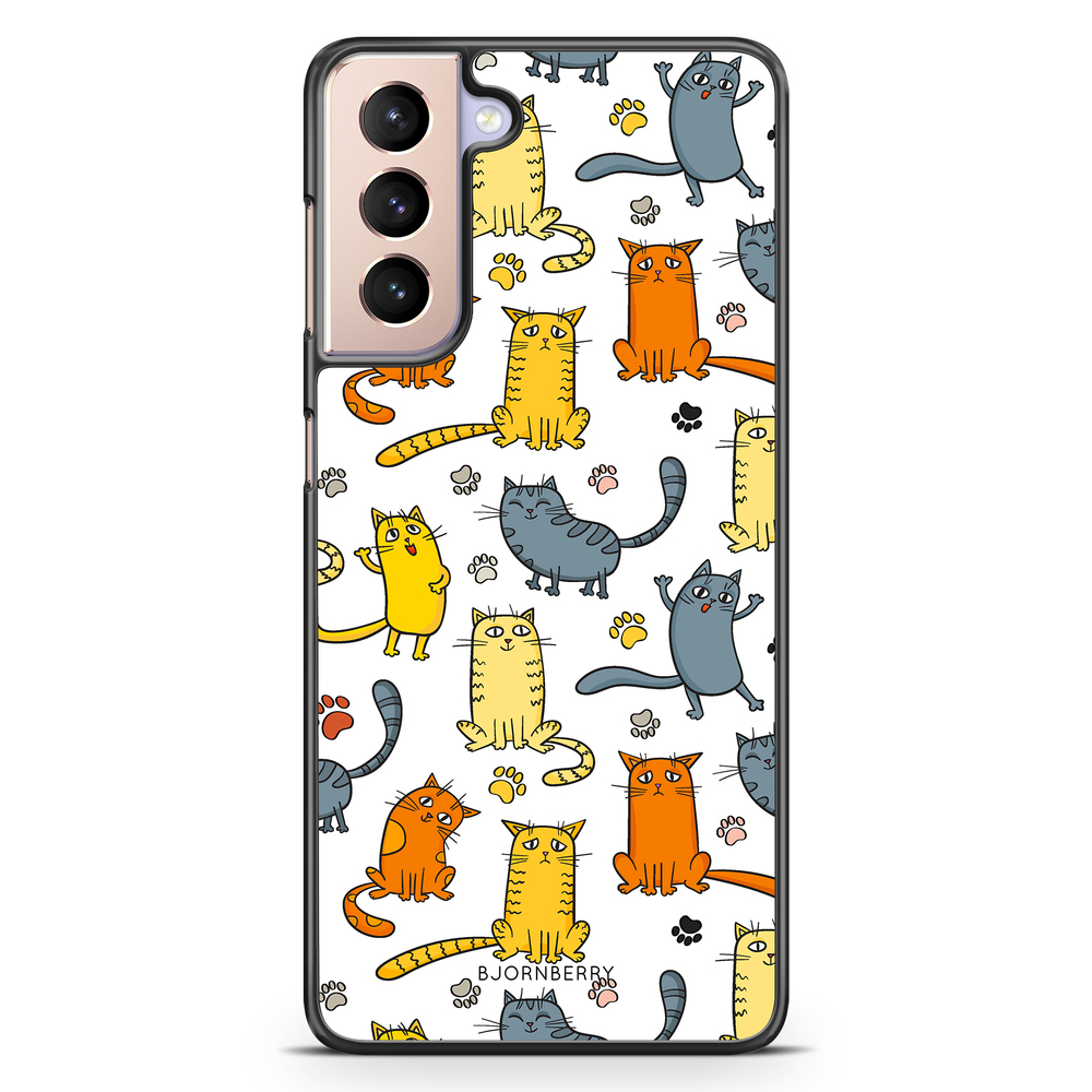Samsung Galaxy S21 Case - Cat Pattern