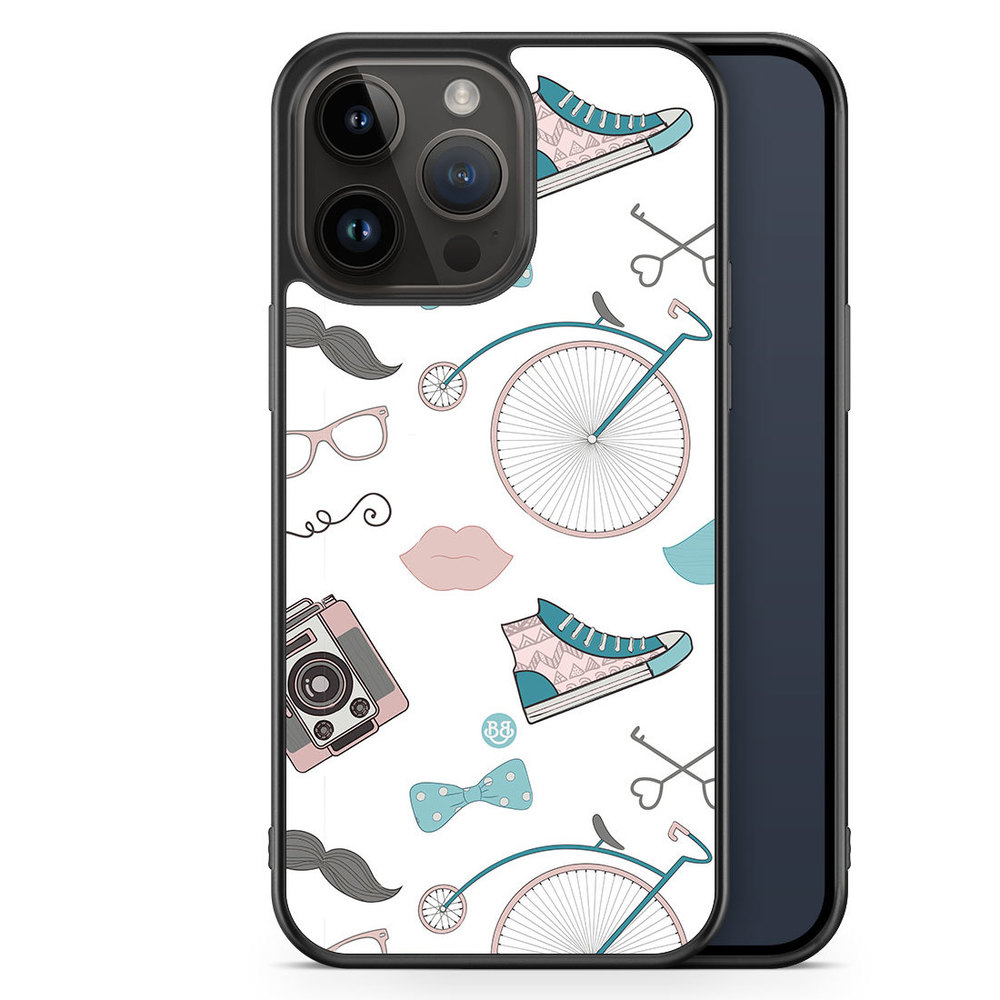 iPhone 14 Pro Max Case - Hipster Pattern