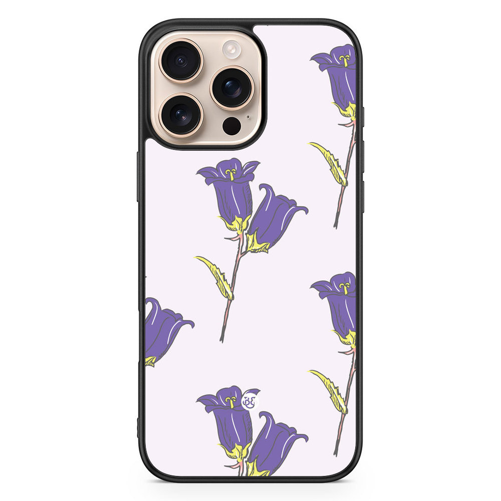 iPhone 16 Pro Max Skal - Vilda Lila Blommor