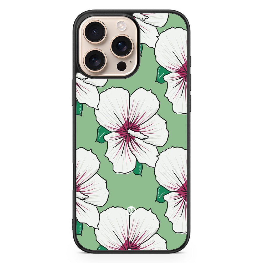iPhone 16 Pro Max Case - Creamy White Flowers