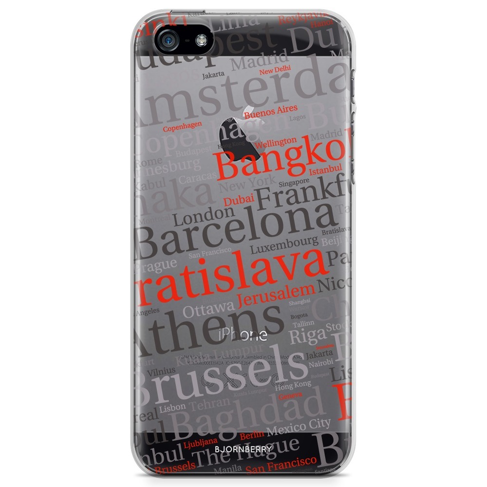 iPhone 5/5S/SE (2016) TPU Case - City Names